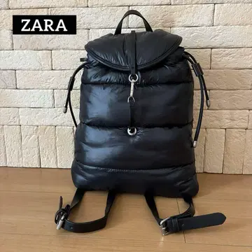 ZARA 나일론 데이팩 '다운 코트 기믹' 블랙