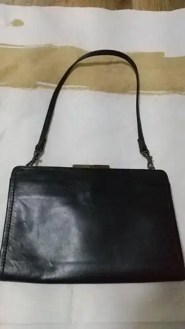 Bstuff 블랙 가죽 클러치백