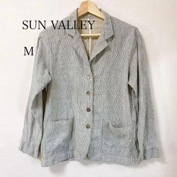 SUN VALLEY 스트라이프 패턴 테일러드 자켓 M