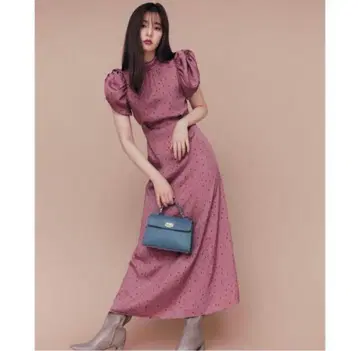 SNIDEL 신키 유코 콜라보 도트 원피스