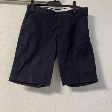 LACOSTE 네이비 커스텀 슬림핏 숏팬츠 US30