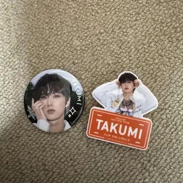 INI FTC 오자키 타쿠미 명찰 캔뱃지
