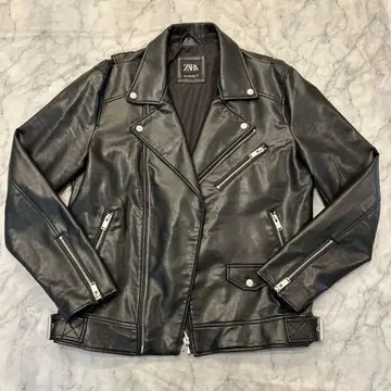 [ 새상품급 ] ZARA 더블 라이더 자켓 블랙 L