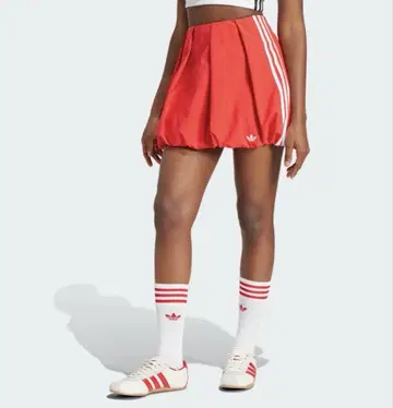 adidas 레드 벌룬 스커트 3 라인