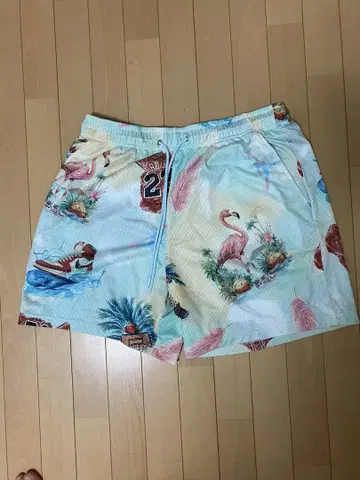 조던 하프 팬츠 플라밍고 프린트 L 사이즈