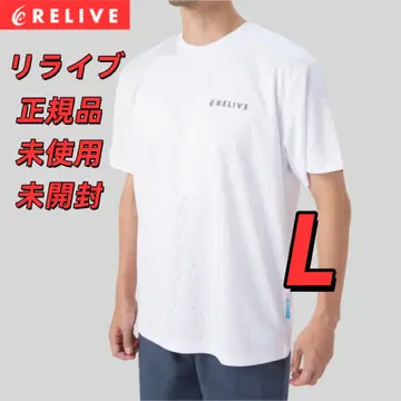 ReLive 리라이브 셔츠 화이트 L 흡한속건 남녀 공용
