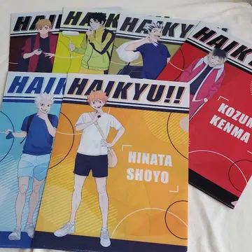 마츠키요 코코카라 콜라보 클리어 파일 컴프 6매 세트 / 하이큐