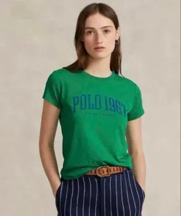 폴로 랄프로렌 로고 여성용 반팔 티셔츠 레어템