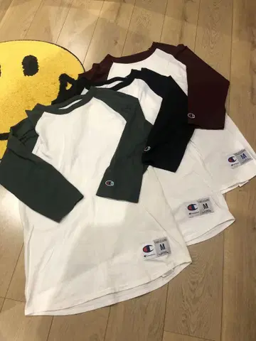 챔피온 챔피온 래글런 롱T 3개 세트