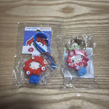 간사이 엑스포 회장 한정 키티 코스프레 시리즈 키링 노멀 & 파스텔