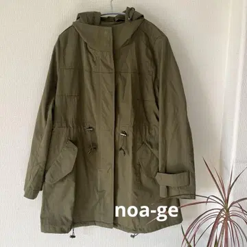 noa-ge 노아제 마운틴 후드티 올리브색