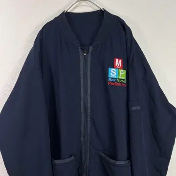 USA 구제 의류 00s msp 자수 집업 자켓 봄버 자켓