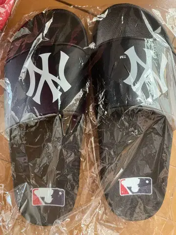MLB 비치 샌들 블랙 28cm 슬리퍼