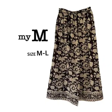 [ 미사용 새상품 ] my M 꽃무늬 자수 큐롯 팬츠 M-L 사이즈