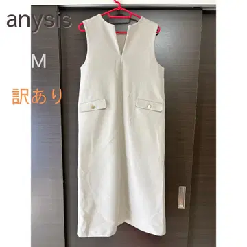 anysis M 니들 오버롤 스커트 하자품