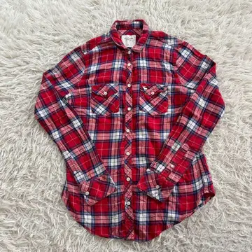 Abercrombie & Fitch 체크 무늬 긴팔 셔츠 M