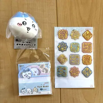 치이카와 마스코트 & 씰 턱&메모 세트