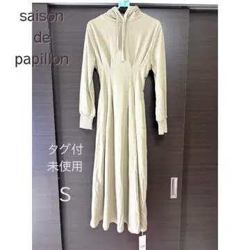 saison de papillon 후드 부착 원피스 S