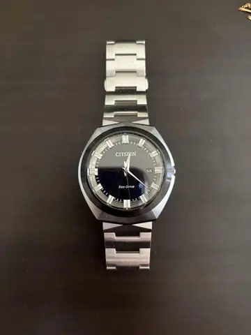 CITIZEN Eco-Drive 블랙 스테인리스
