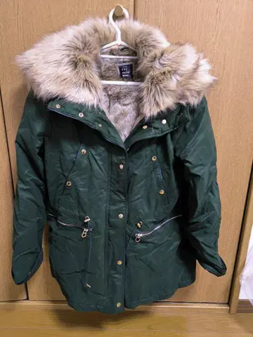 ZARA trf outerwear 모즈 코트 다크 그린