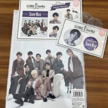 SixTONES Snow Man 1st Anniversary 캔뱃지 등