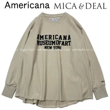 MICANA 아메리카나 mica&deal 마이카나 로고 맨투맨
