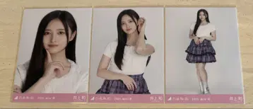 노기자카46 브로마이드 이노우에 나기 후릴 미니 스커트 3종 컴프