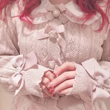LIZLISA 하트펄 시스루 니트 가디건