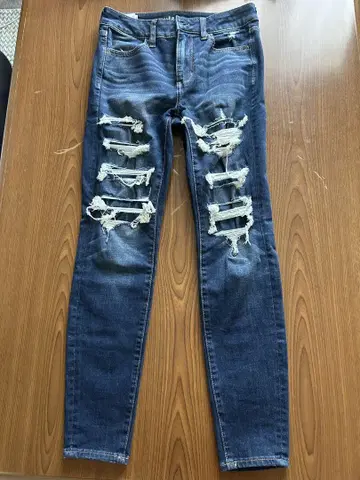 American Eagle 데미지 스키니 데님