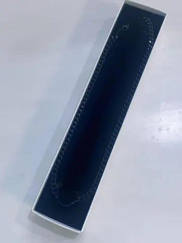 탄화 티타늄 체인 목걸이 45cm 블랙 새상품급