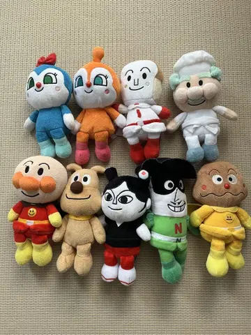 호빵맨 봉제 인형 9체 세트