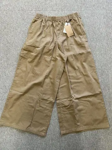 와이드 팬츠 치노 팬츠 베이지 LL