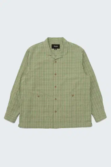 PWA LINEN MIX O/C SHIRT M 사이즈