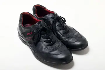 ecco [남성용] 가죽 캐주얼 슈즈 (블랙)