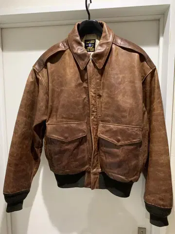 AMECO 플라이트 자켓 A2 가죽 자켓