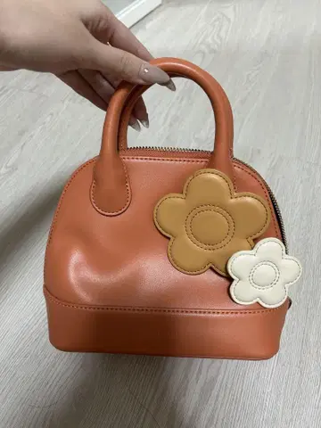 MARY QUANT 오렌지 핸드백