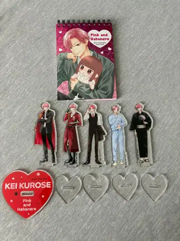 핑크와 하바네로 아크릴 스탠드 메모장