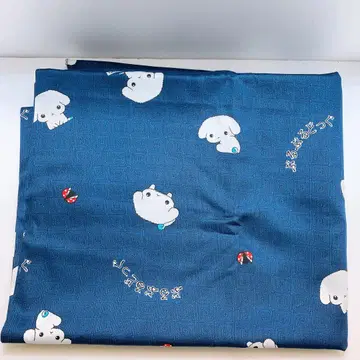 헤이세이 레트로 부르부르독 천 당시물 산엑스 140cmX110cm