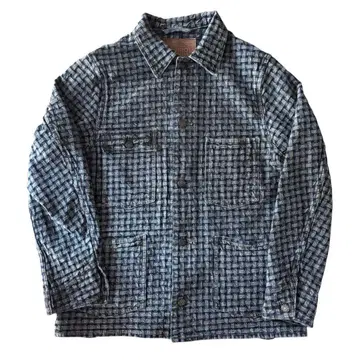 AJIRO DENIM 커버올 인디고 염색 먹 스튜디오 다치산 사이즈 40
