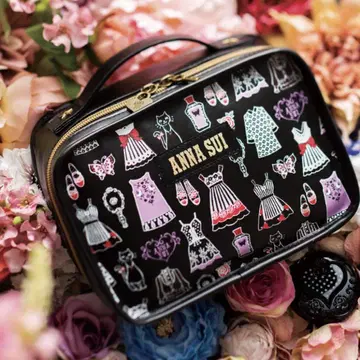 [ 완판템 ] ANNA SUI 아나 수이 칸막이가 움직이는 화장품 파우치