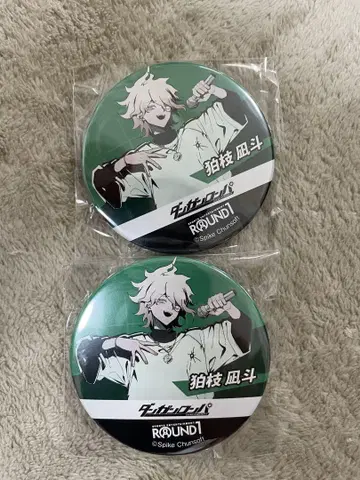 단간론파 라운드원 코마에다 나기토 캡슐 캔뱃지 2세트