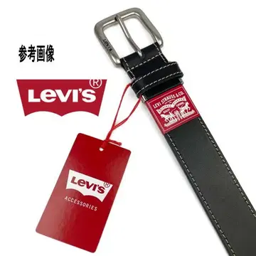 6604 브라운 리바이스 스티치 디자인 남성용 벨트 새상품