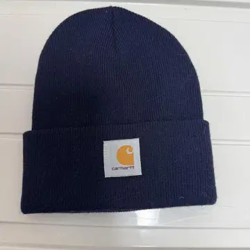 Carhartt 네이비 니트 모자
