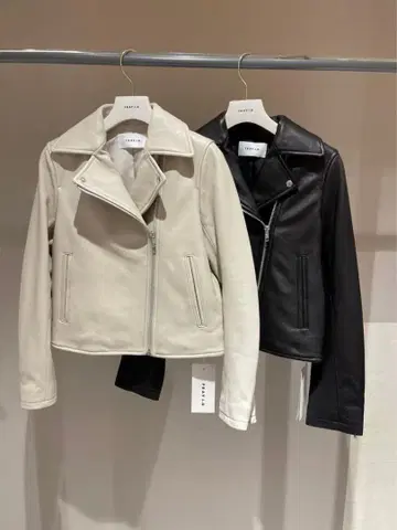 FRAYID 램 가죽 라이더 자켓 BLK 프레이 아이디