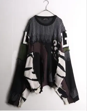 remake '재구축' black loose knit