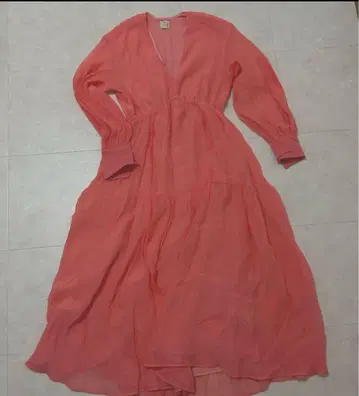 롱 원피스 / 코랄 핑크