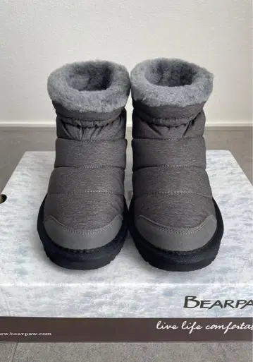 [ 23cm ] BEARPAW 베어파우 여성용 스노우 부츠 그레이