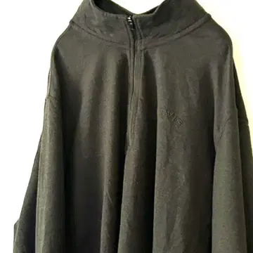 오비스 플레인 하프 지퍼 맨투맨 L 카키 그린 구제 의류