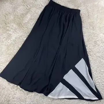 adidas 레어 롱 스커트 S 사이즈 허리밴딩 블랙