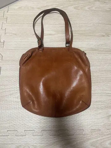 브라운 지퍼 백